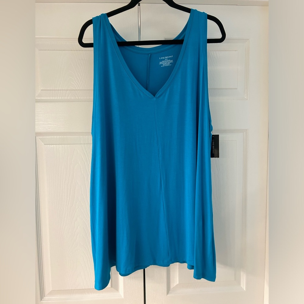 22/24 NWT BLUE Lane Bryant Sleeveless Swing top